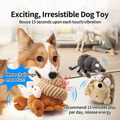 Interactive Plush Dog Toy – Dancing, Chew & Fetch Ball for Small Puppies