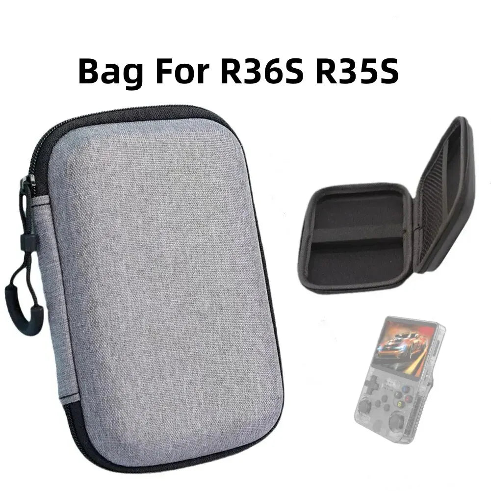 Protective Storage Case for Miyoo Mini Plus, R36S, R35S & Anbernic RG35XX/XU10 – Portable Game Console Carry Bag