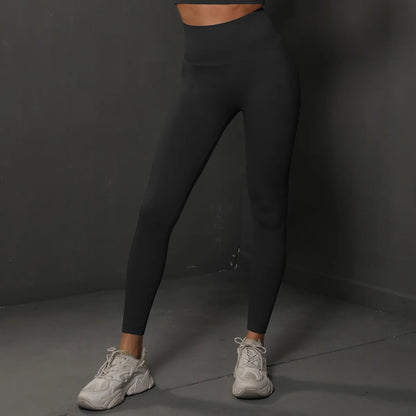 High Waist Women’s Yoga Leggings – Seamless Push-Up Fitness, Running & Gym Pants with Hip Lift and High Elasticity