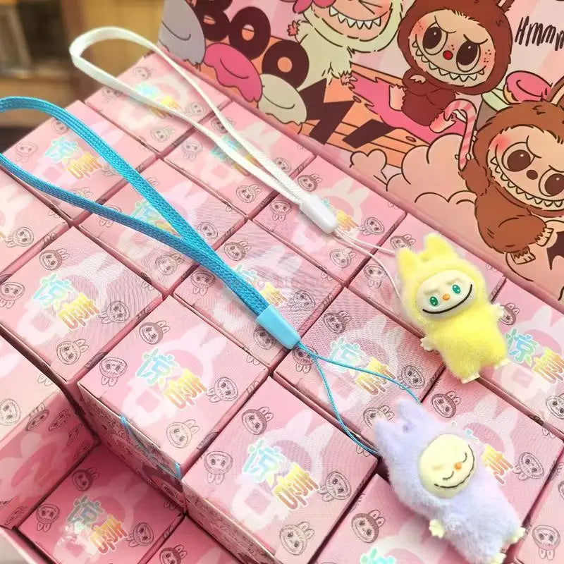 Cartoon Labubu Resin Plush Blind Box Pendant – Cute Backpack & Desktop Accessory for Kids