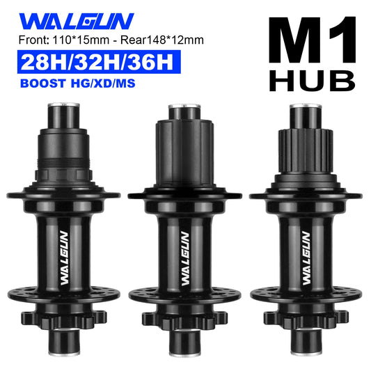 M1F M1R BOOST MTB Mountain Bike Hub – 28/32/36H Front & Rear, 110mm/148mm, HG/MS/XD/XDR 11-12 Speed Freehub