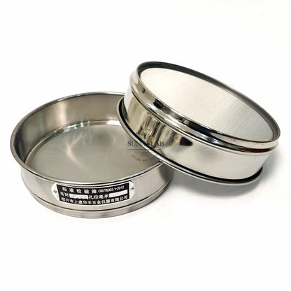 Lab 12-200 Mesh Stainless Steel Test Sieve – 20cm Double-Layer Sampling Flour Sifter