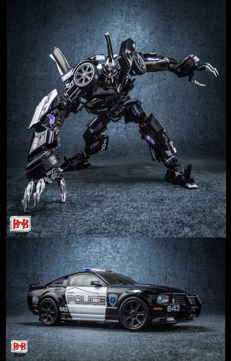 BMB Transformation LS02 Barricade – KO MPM05 Black Mamba MP Action Figure Robot Toy Collection