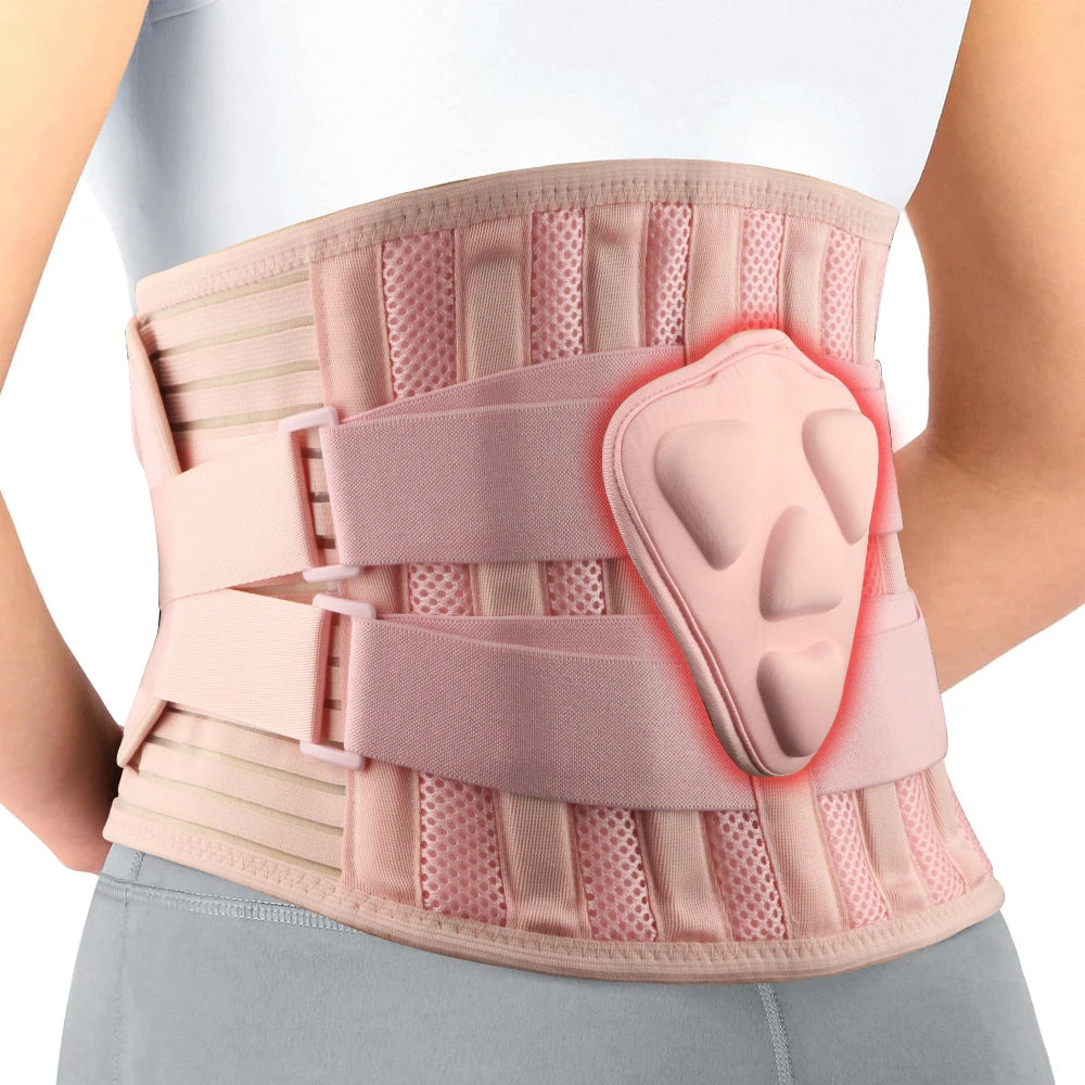 Anti-Skid Lumbar Support Belt for Lower Back Pain Relief – Adjustable Back Brace Pad for Men & Women, Herniated Disc & Spine Support Comfort Wrap