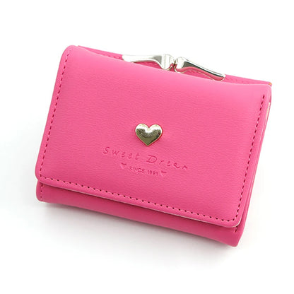 New Mini Short Women’s Wallet – High-Quality Luxury Coin Pocket, Card & Photo Holder, Cute Purse for Girls