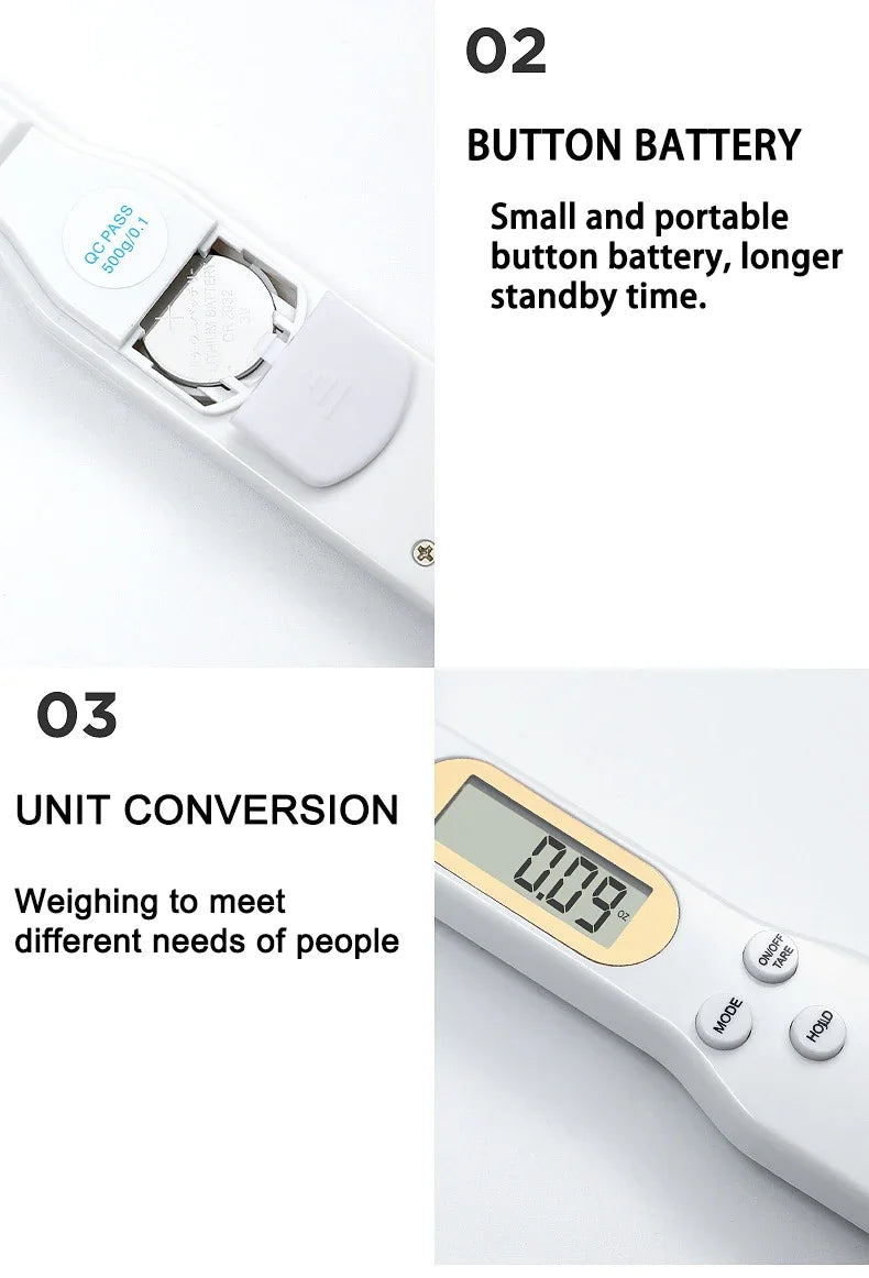 Electronic Kitchen Scale – 500g Digital LCD Measuring Tool, 0.1g Precision for Food, Flour, Milk & Coffee Scale