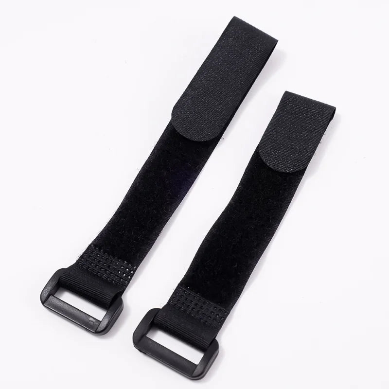 15PCS Self-Adhesive Cable Ties – 2cm Width Nylon Fastener Tapes with Reverse Buckle, Hook and Loop Straps