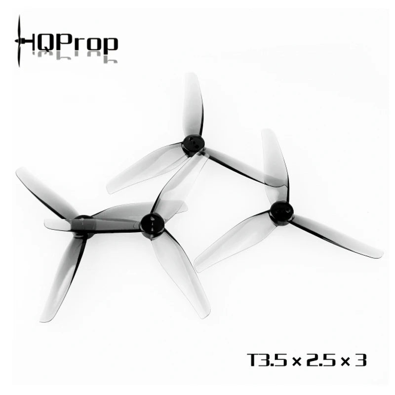 HQProp T3.5X2.5X3 3525 Propellers - 3-Blade CW/CCW Drone Props, 1.5mm Shaft, 8 Pairs (16 Pieces)