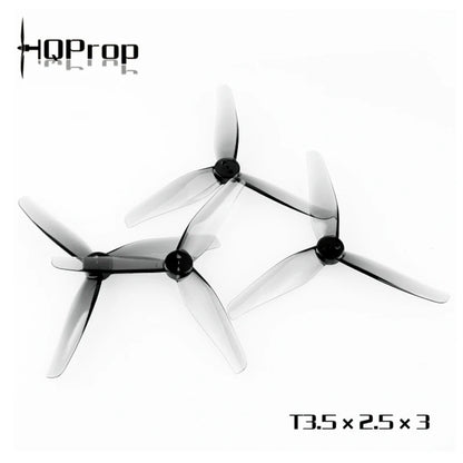HQProp T3.5X2.5X3 3525 Propellers - 3-Blade CW/CCW Drone Props, 1.5mm Shaft, 8 Pairs (16 Pieces)
