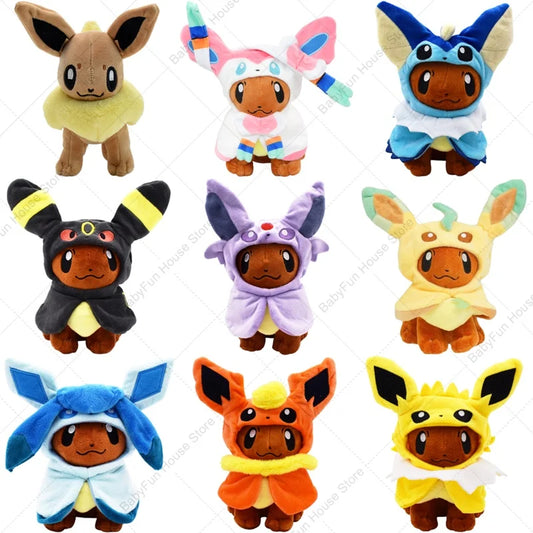 Pokemon Eevee Evolution Plush Toys - Kawaii Sylveon, Espeon, Umbreon & More Cute Character Dolls