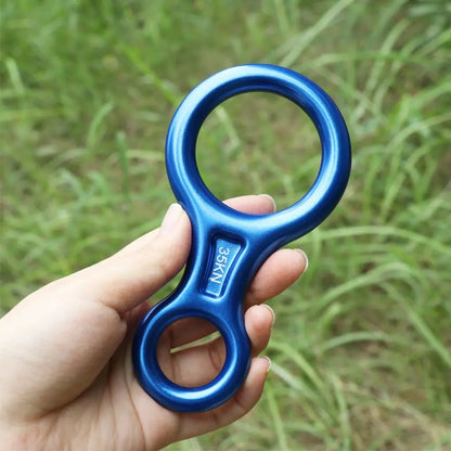 35KN Rock Climbing Descender – Figure 8 Rope Device for Downhill & Climbing Gear Equipment