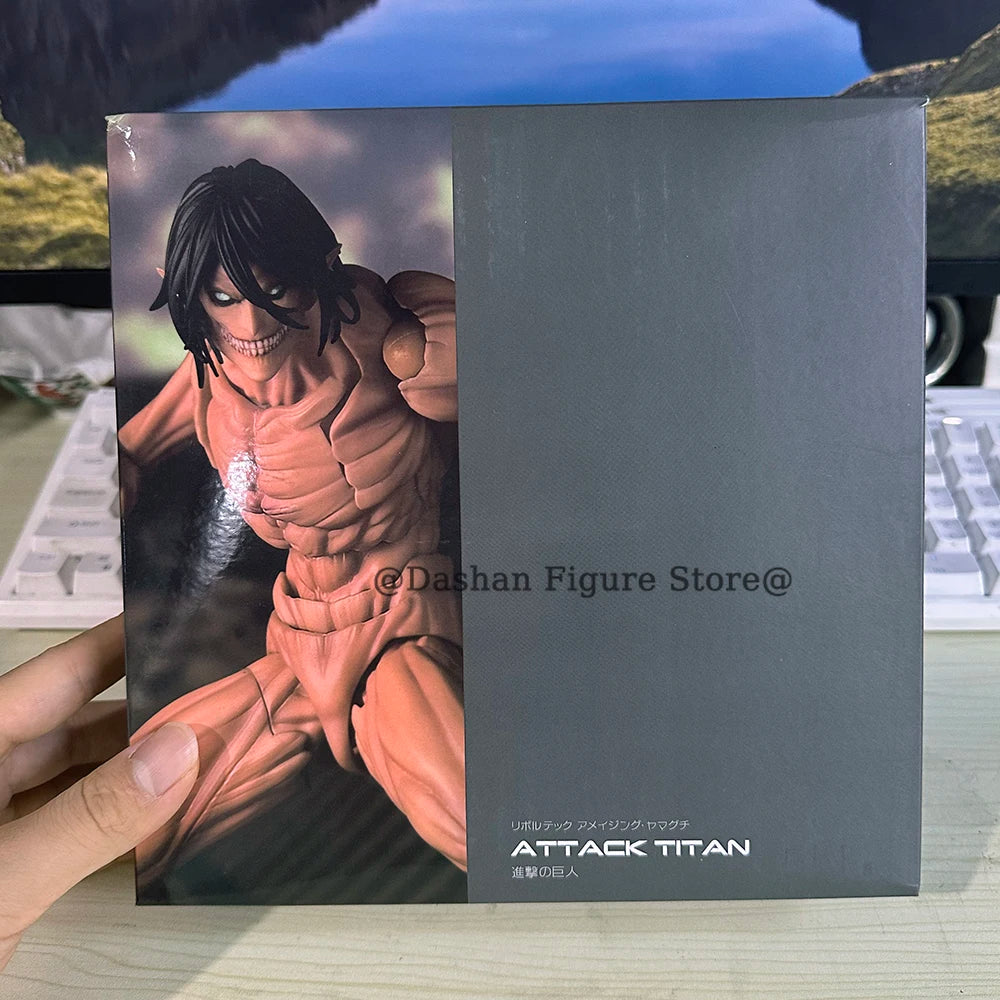 Attack on Titan Revoltech Action Figure – Armored Titan Reiner Braun PVC Model Toy Collectible