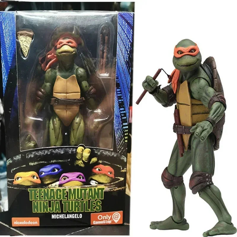 Ninja Turtle NECA 1990 Film Version Anime Figure – Limited Edition PVC Action Model Statue, Birthday Gift Ornament