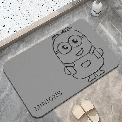 Diatom Mud Bathroom Floor Mat – Dirt-Resistant, Water-Absorbing, Non-Slip & Wear-Resistant for Bathtub & Sink