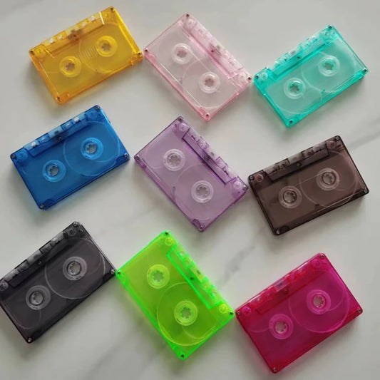 Transparent Cassette Tape Storage Box - Dustproof Protective Case for Audio Recording Tapes