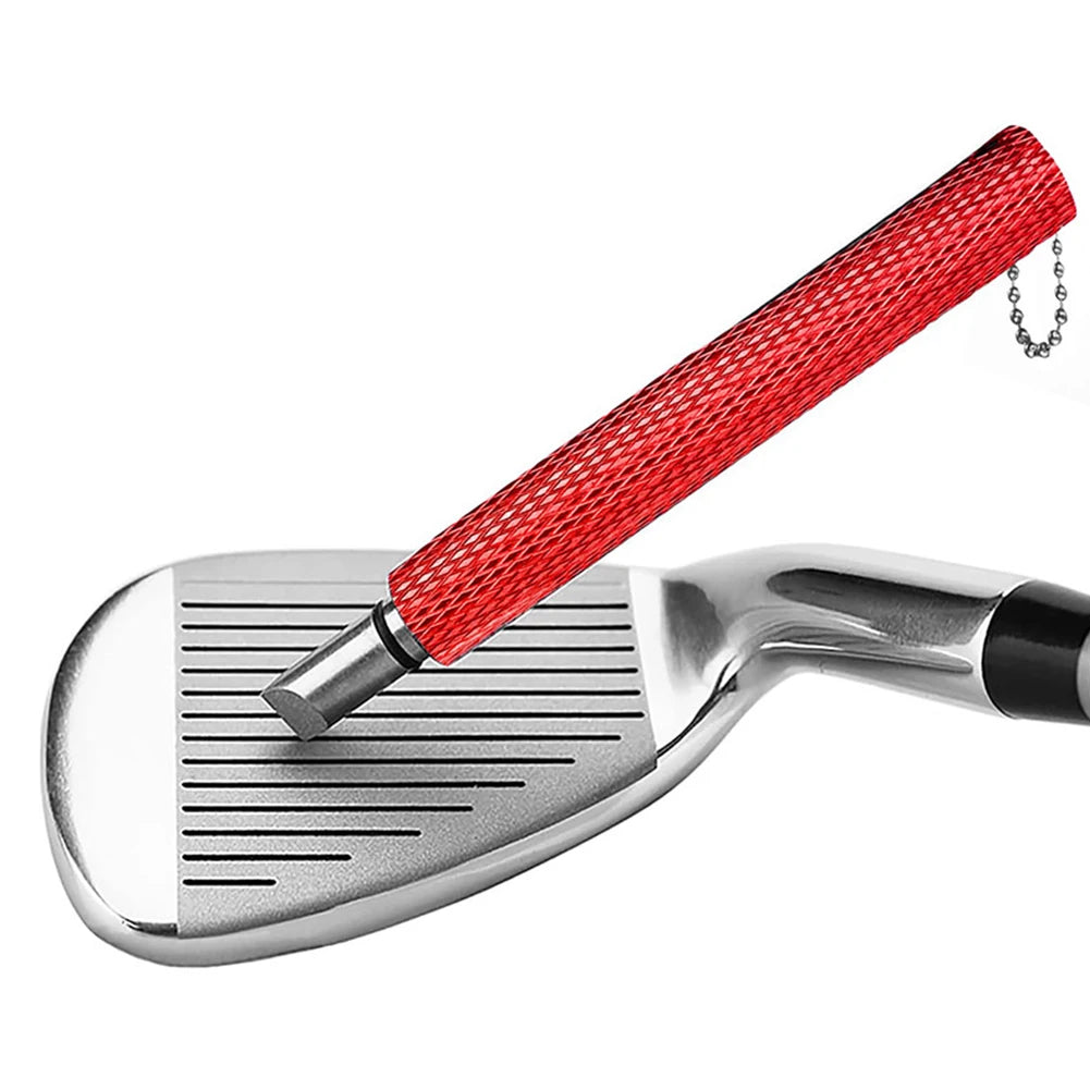 Golf Club Groove Sharpener – Stainless Steel Re-Grooving & Cleaning Tool for Wedges and Irons, U/V-Grooves