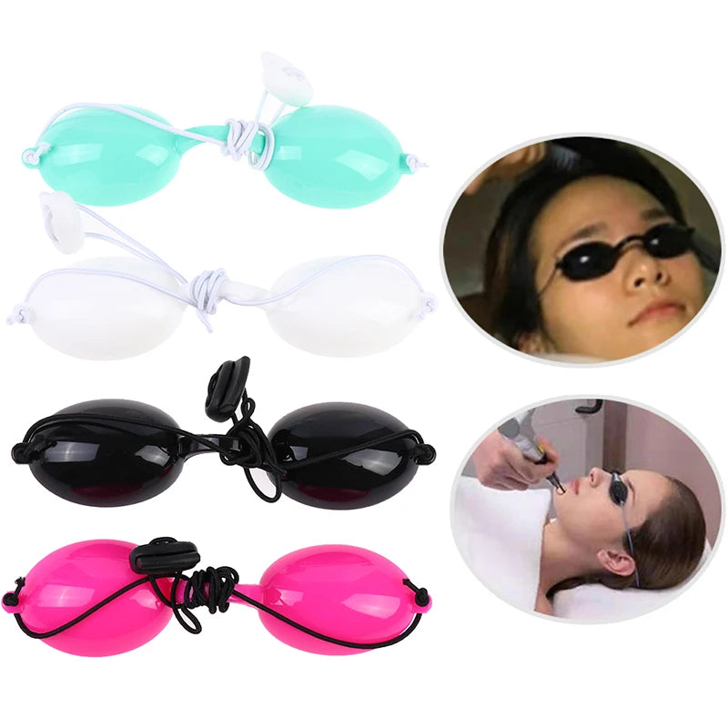 Adjustable Full Shading Safety Eyepatch Glasses - Laser Light Protection Goggles for Tattoo, Photon Beauty Clinics, and Patient Safety
