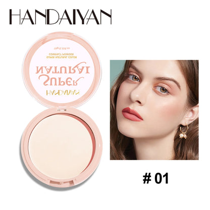 8-Color Matte Pressed Face Powder – 24H Oil Control, Full Coverage Waterproof Setting Foundation