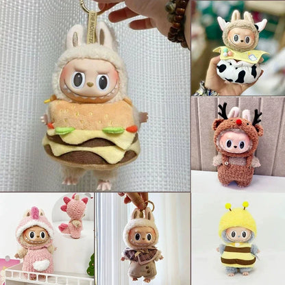 Mini Plush Doll Clothes Outfit – Korea Kpop EXO Labubu V1 V2 Idol Dolls Pit Strip Climbing Suit Gift