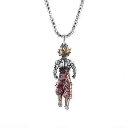 Dragon Ball Z Super Saiyan Son Goku Alloy Hip Hop Pendant – Anime Cartoon Jewelry
