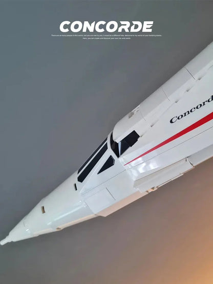 2083PCS Airbus Concorde Building Blocks — World’s First Supersonic Airliner Model, Aviation Shuttle Toy for Kids Christmas Gift