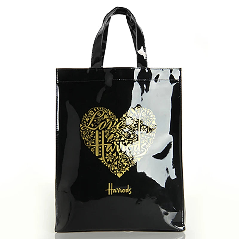 Simple Stylish PVC Reusable Shopping Bag – Luxury Eco-Friendly Waterproof Tote for Summer Beach