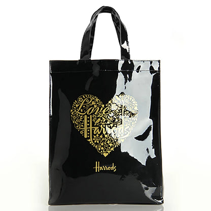 Simple Stylish PVC Reusable Shopping Bag – Luxury Eco-Friendly Waterproof Tote for Summer Beach