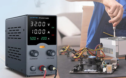 Wanptek DC Power Supply – Adjustable 30V 10A / 60V 5A Lab Bench Voltage Regulator, Variable 120V 3A Power Supply