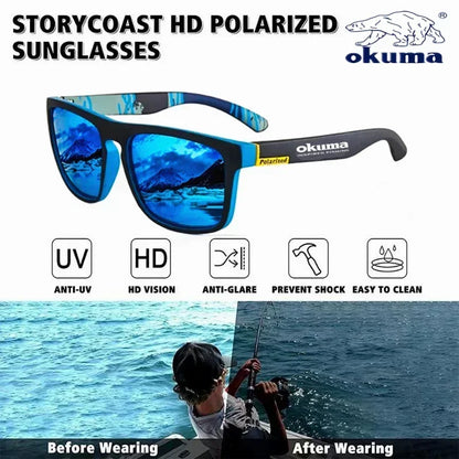 Okuma Polarized Sunglasses UV400 — Men & Women Outdoor Sunglasses for Hunting, Fishing, Driving & Biking, Optional Box