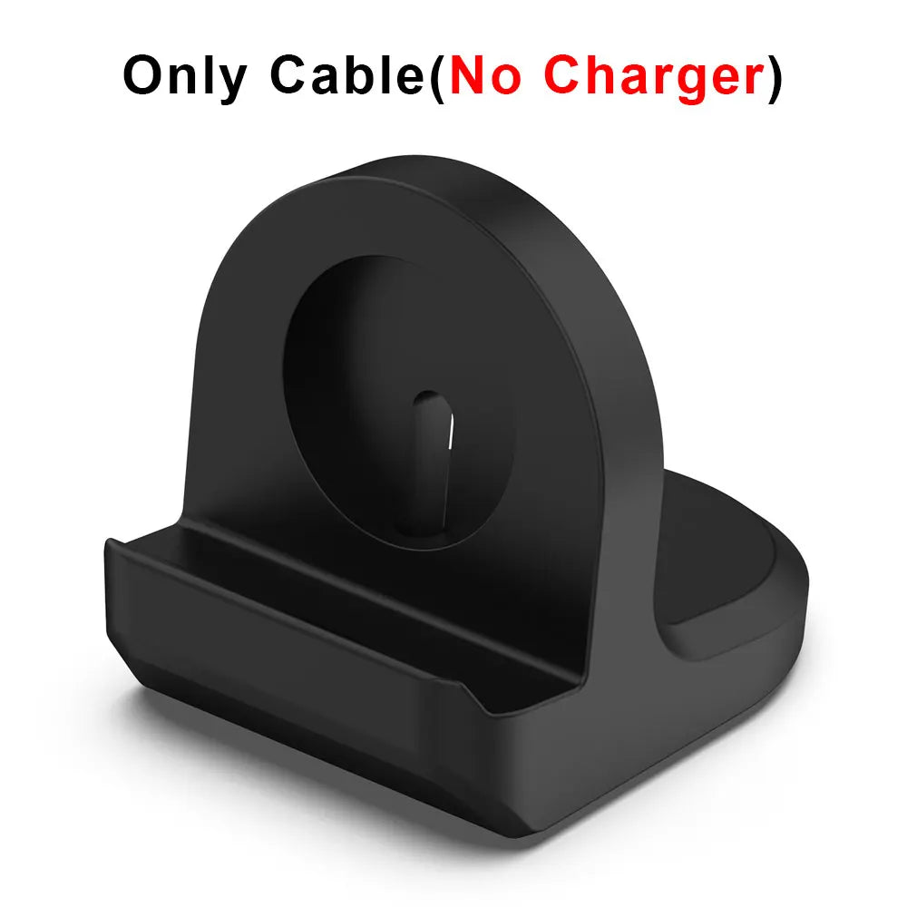 Silicone Charger Dock Holder — Samsung Galaxy Watch Ultra 47mm & Galaxy Watch 7/6/5/5 Pro Stand with USB Cable