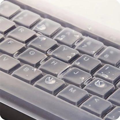 Universal Silicone Keyboard Protector - Transparent Desktop PC Keyboard Cover Film Skin with Dust & Spill Protection