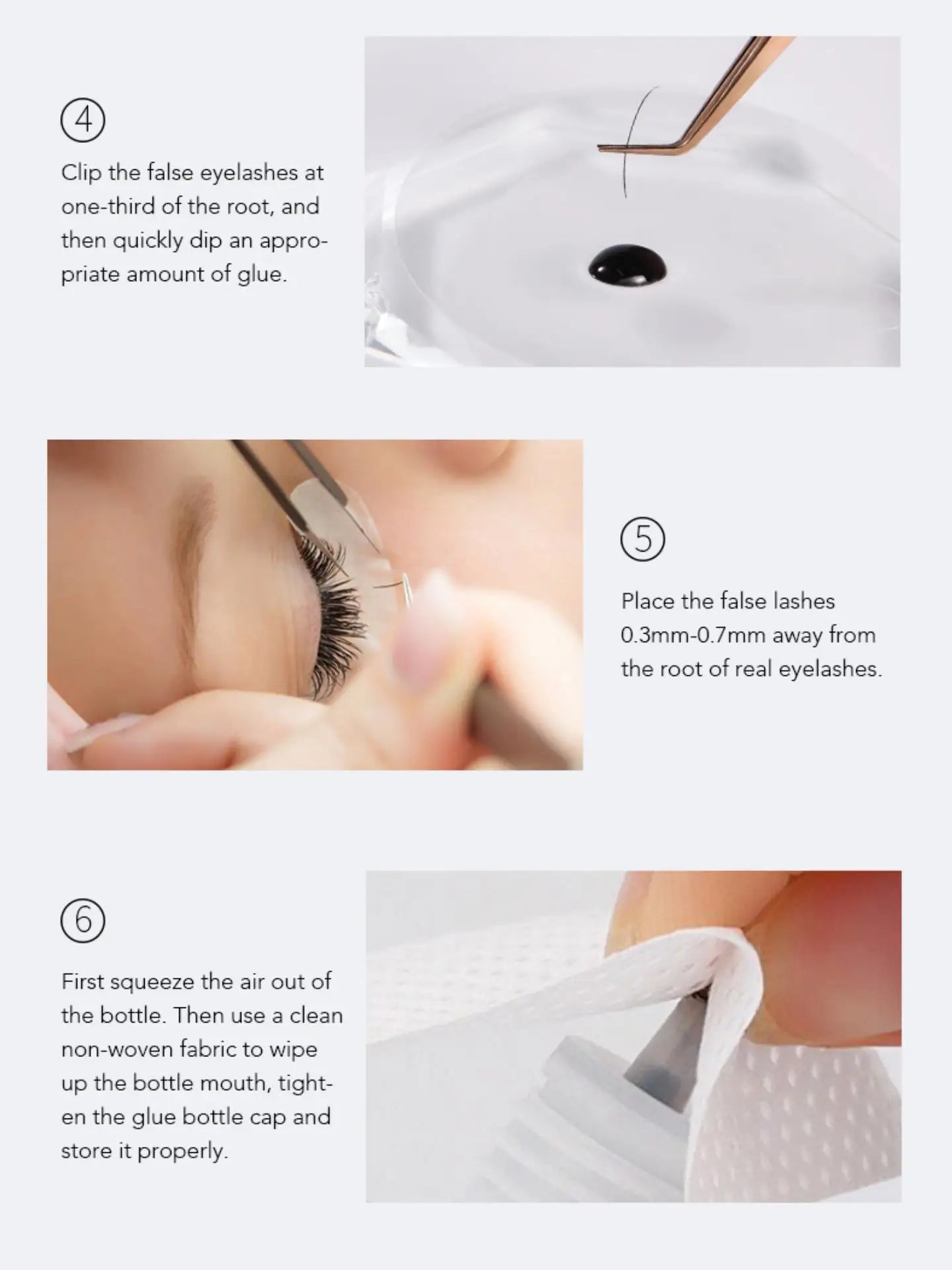 Gollee 5-Pack Eyelash Extension Glue – 7-9 Week Long-Lasting, Quick-Dry 0.3-1s, Black & Latex-Free