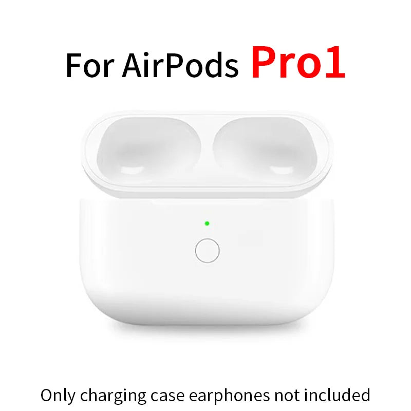 Replacement Charging Case for AirPods Pro 1/2/3 – Original Bluetooth Earphone Battery Box with LED Indicator Light
