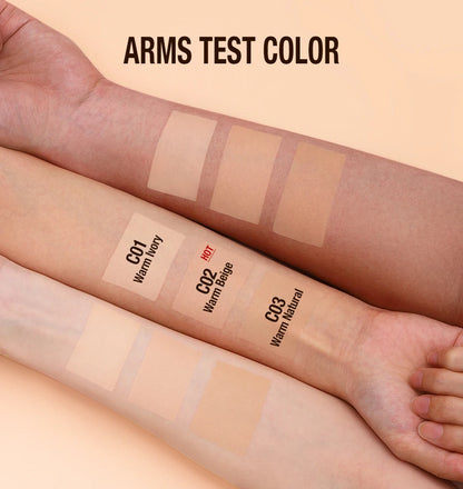 O.TWO.O Liquid Foundation Cream – 30ml High Coverage Makeup Base, SPF30 Waterproof Concealer Foundation for Face