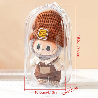 Mystery Box Storage Case 19.5×10.5×5cm – Square Display Organizer Bag for Labubu Plush Doll Accessories