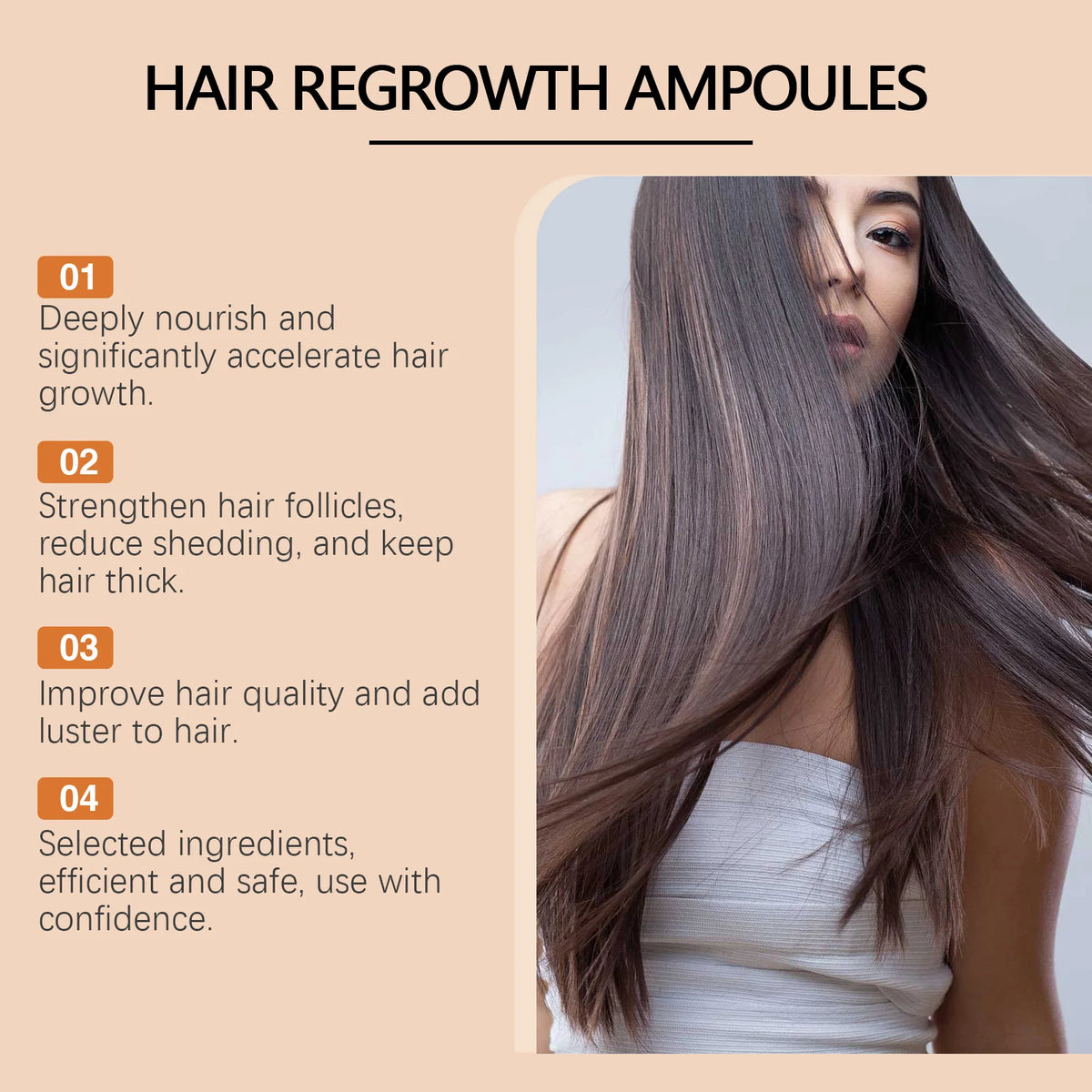 Hair Growth Serum Ampoules - Nourishing Scalp Treatment for Hair and Follicle Care