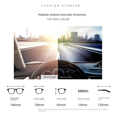 2023 Foldable Polarized Sunglasses – High-Quality Vintage Metal Frame UV400 for Men & Women