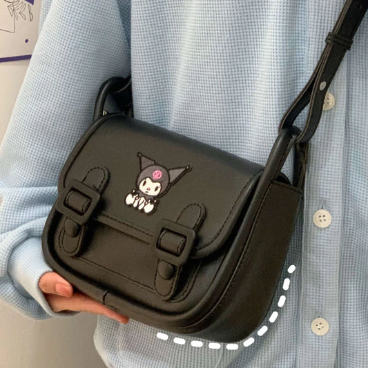 Kawaii Sanrio Kuromi Cambridge Bag: All-Match Underarm Shoulder Bag, Japan and South Korea Gift - Net Red with The Same Bag