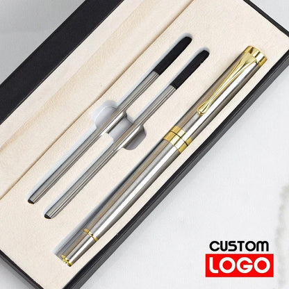 Luxury Metal Ballpoint Pen Gift Set — School, Business & Office Signature Roller Pen, Student Stationery Supplies