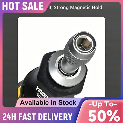 6-in-1 Pocket Screwdriver - Compact Anti-Slip Handle Tool with 6 Bits for Electronics & Small Appliance Repair