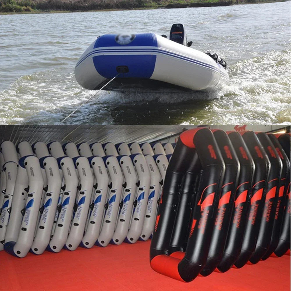 Inflatable Fishing Boat Kayak 175–260cm PVC Wear-Resistant Foldable Air Dinghy for 1–5 Persons Outdoor Water Sports & Canoeing