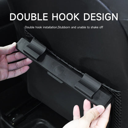 Car Garbage Bag with LED – Waterproof Magnetic Adsorption Storage, Leather Seat Hanging Trash Can, Leak-Proof Storage Pocket