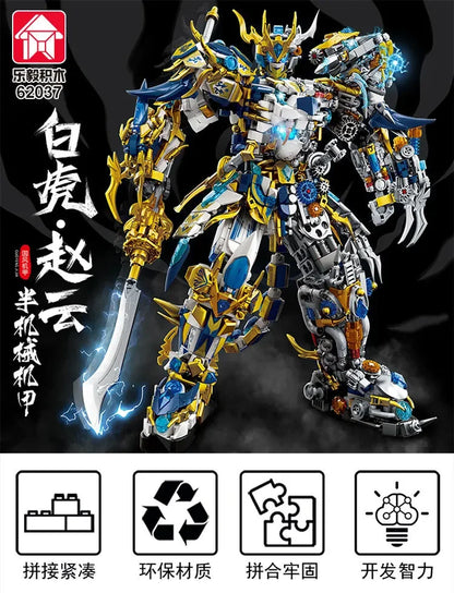Mech WUKONG Monkey King Building Block Toy Set – ZHAOYUN Robot Hero DIY Bricks for Kids & Boys Gifts