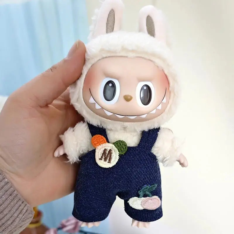 17cm Labubu Doll Clothes — Replacement Single Pants & Skirt Accessories for Macaron Labubu Dolls