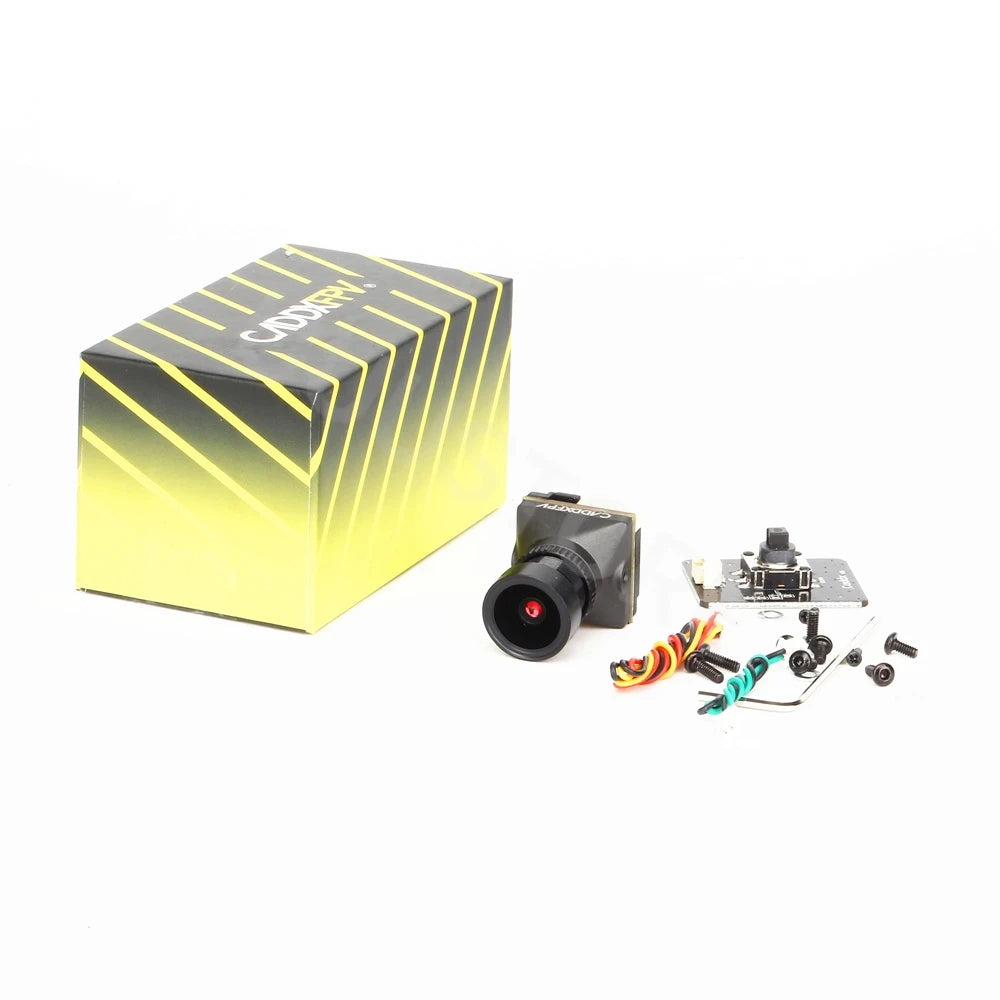 ACADDX Ratel Pro 1500TVL 9.5g Ultra Light FPV Camera with Starlight Night Vision – NTSC/PAL CMOS for RC Drones