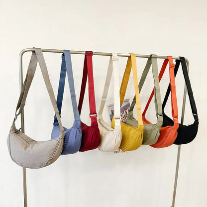 Casual Nylon Hobo Crossbody Bag for Women – Shoulder, Half Moon, Tote Travel Shopper & Purses