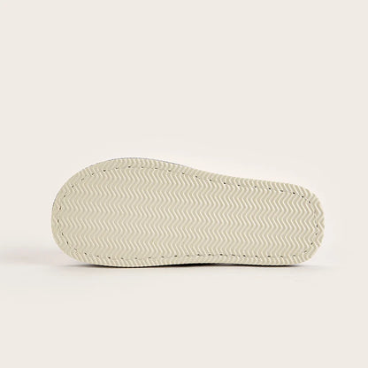 Home Linen Slippers for Men – Comfortable Open-Toed and Breathable for Spring and Autumn – Bedroom Slippers for Men and Women