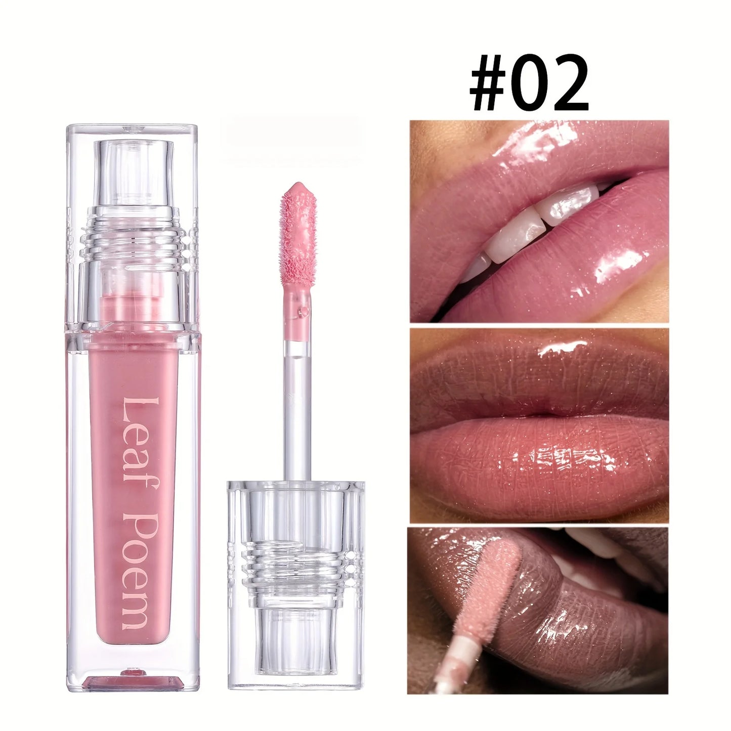 Hydrating Crystal Lip Oil – Tinted Plumping & Moisturizing Gloss for All Skin Types
