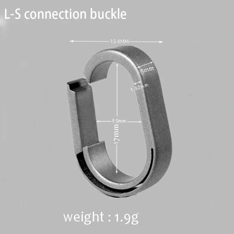 Titanium Alloy Quick-Release Keychain Ring – Mini Car Key Connector Buckle EDC Key Ring Accessory for Everyday Carry