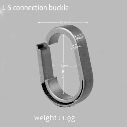 Titanium Alloy Quick Detach Keychain Ring - Mini EDC Car Key Connector Buckle & Key Ring Accessory